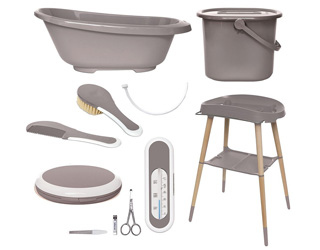 7 dílná koupací sada Bébé-Jou Sense Chalk Brown